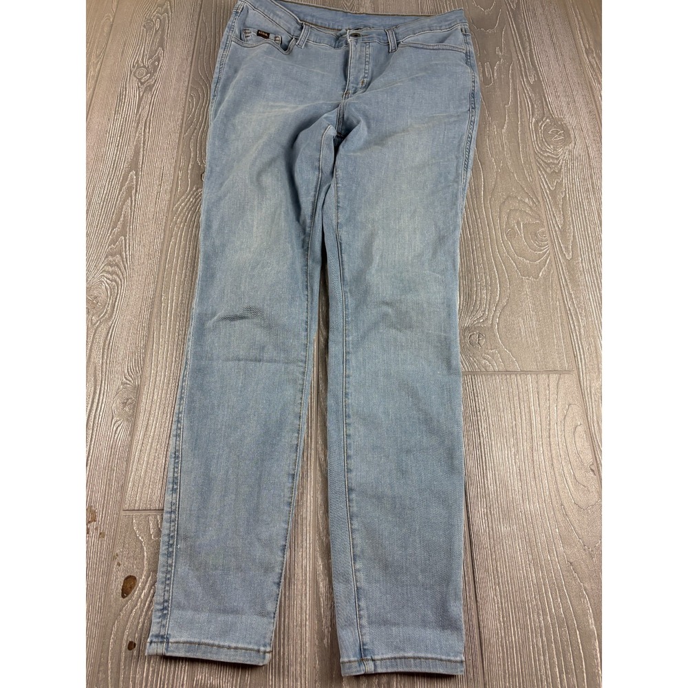 Kuhl Womens Skinny Jeans Size 12 Inseam 31 Light Wash Blue Mid Rise Denim